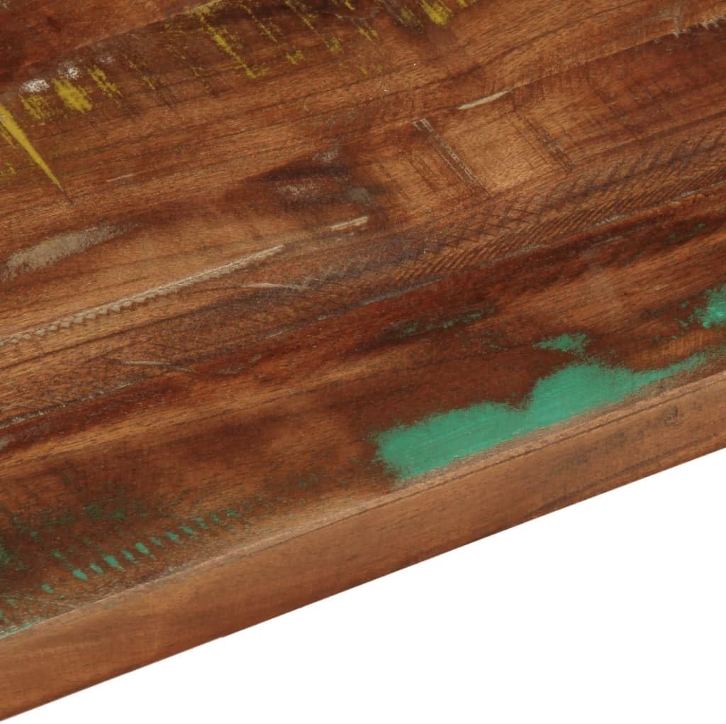 vidaXL Rechteckige Massivholz-Ersatz-Esstischplatte – rustikale Teak/Kiefer/Buche/Mango für Wohnzimm