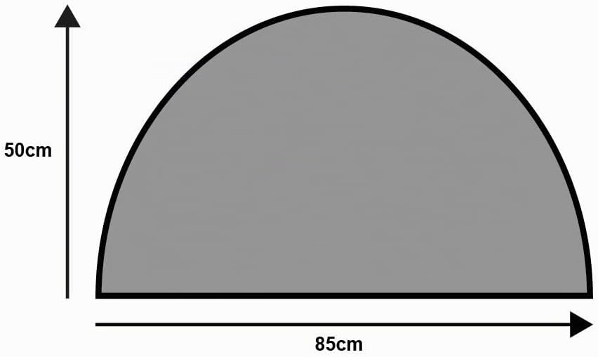 wash+dry Fussmatte, Round Rainbow 50x85 cm, innen und aussen, waschbar