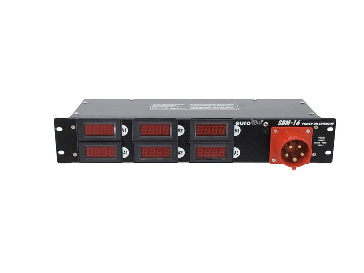 EUROLITE SBM-16 Stromverteiler | Praktischer 16-A-Stromverteiler im 483-mm-Gehäuse (19")