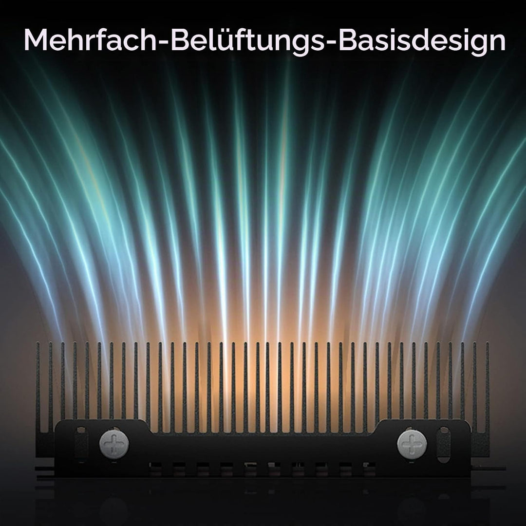 M.2 SSD Kühler, 38 Kühlrippen M.2 2280 SSD Kühlkörper mit Wärmeleitpad für PS5 PC M.2 PCIE NVMe SSD