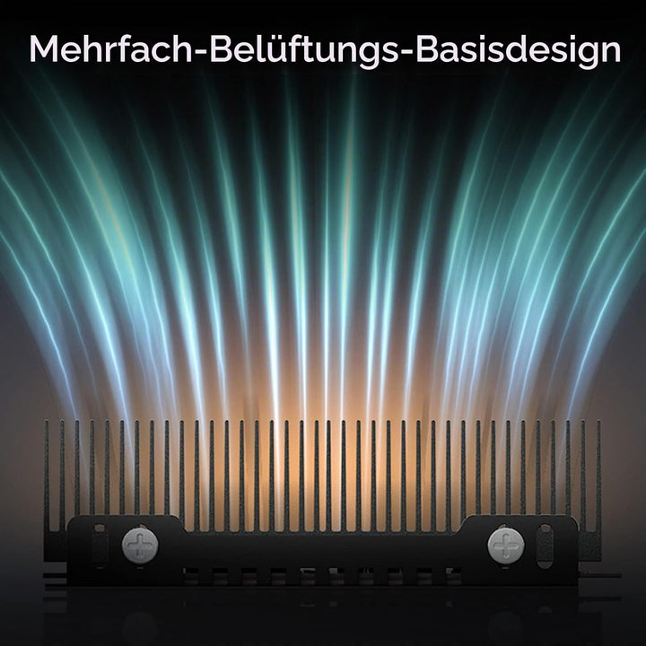 M.2 SSD Kühler, 38 Kühlrippen M.2 2280 SSD Kühlkörper mit Wärmeleitpad für PS5 PC M.2 PCIE NVMe SSD