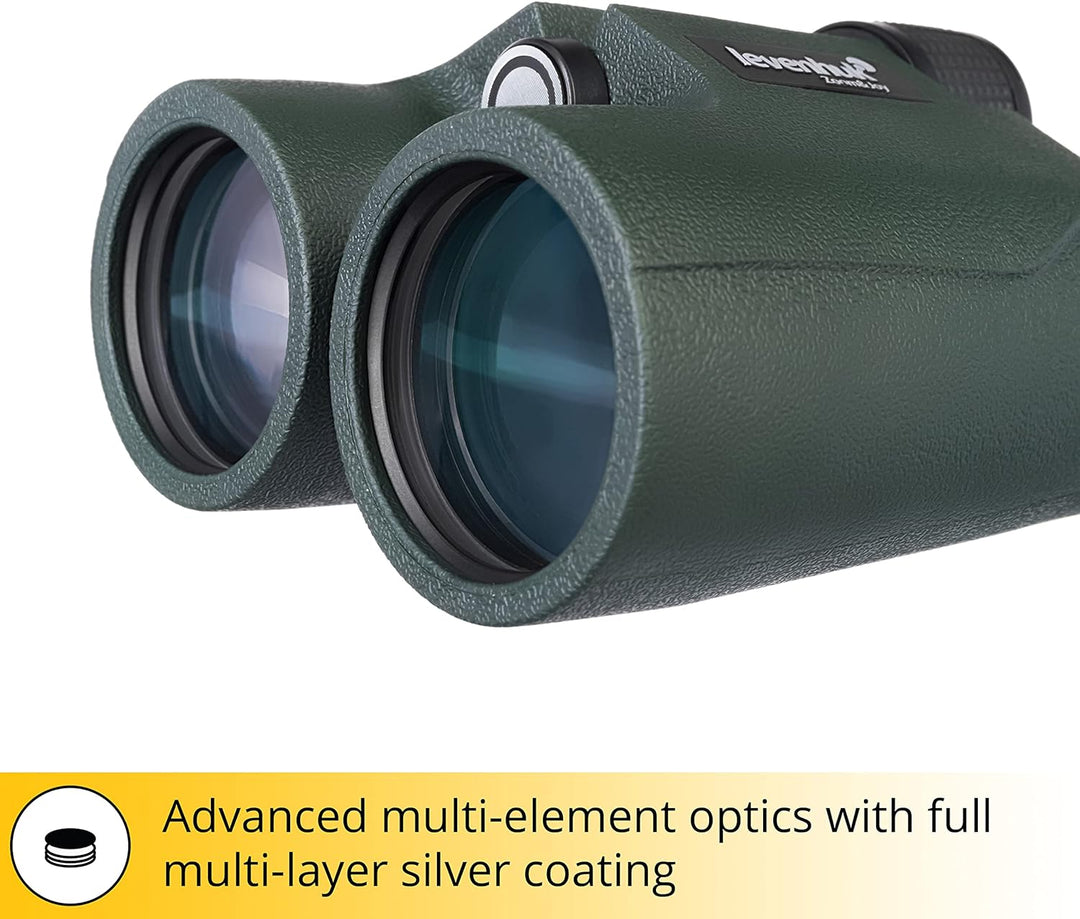 Levenhuk Karma PRO 10x42 Kompaktes Dachkantprismen-Fernglas mit Komplett Wasserdichtem und Beschlagf
