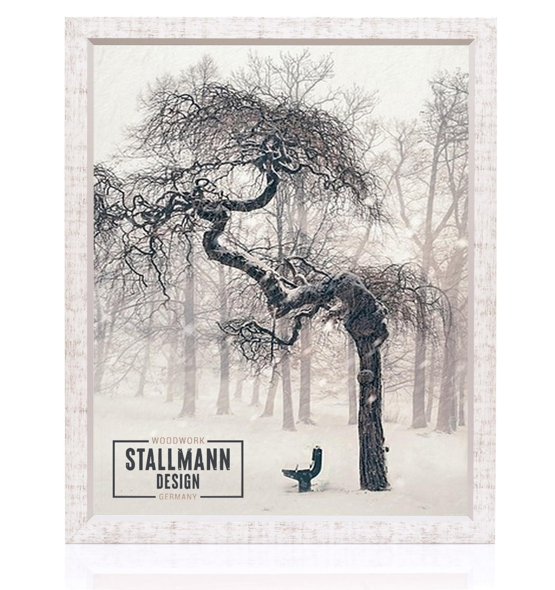 Stallmann Design Bilderrahmen my Frames 45,7x60,9 cm weiss gewischt Rahmen fuer Dina 4 und 60 andere