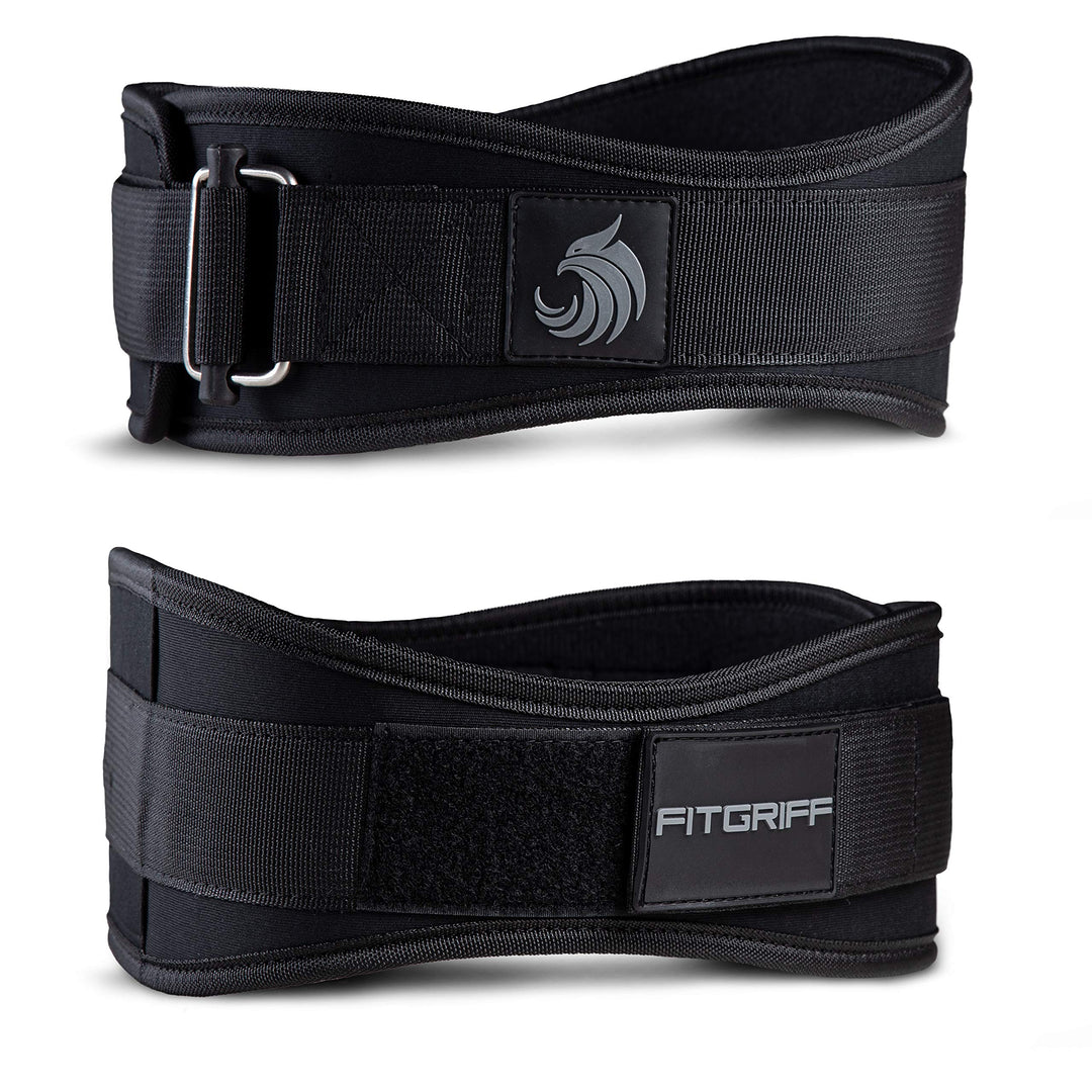 Fitgriff® Gewichthebergürtel V2 - Gewichtheber Gürtel für Damen und Herren - Bodybuilding, Krafttrai