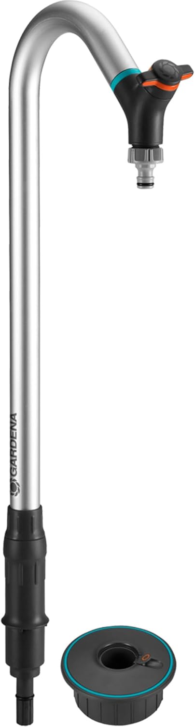 Gardena Sprinklersystem Pipeline Garten-Wasserhahn: Schwenkbarer Hahn, Anti-Splash Hahnverbinder, Re