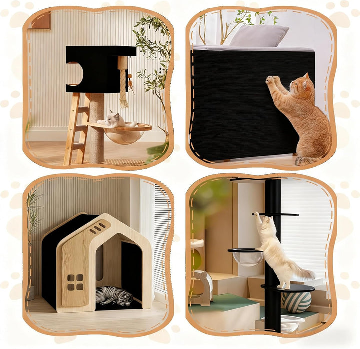 Kratzschutz Sofa Katze, Kratzmatte Selbstklebend für Sofa & Wand, Katzen Kratzbrett, Trimmbarer Schu