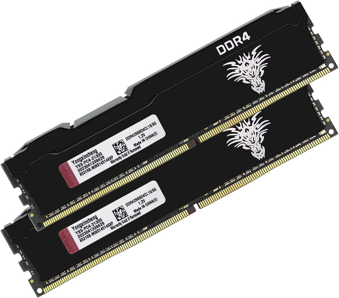 DDR4 2666MHz 16GB Kit (8GBx2) Desktop RAM PC4-21300 UDIMM Non-ECC Unbuffered 1.2V 288-Pin CL19 PC Co