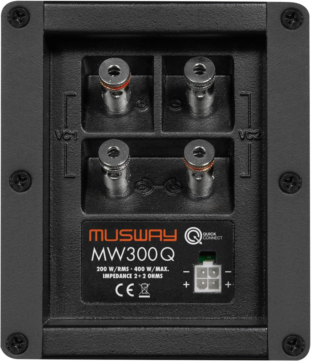 Musway MW300Q - Bassreflex Subwoofer für die Reserveradmulde mit 15 x 23 cm (6 x 9') Subwoofer