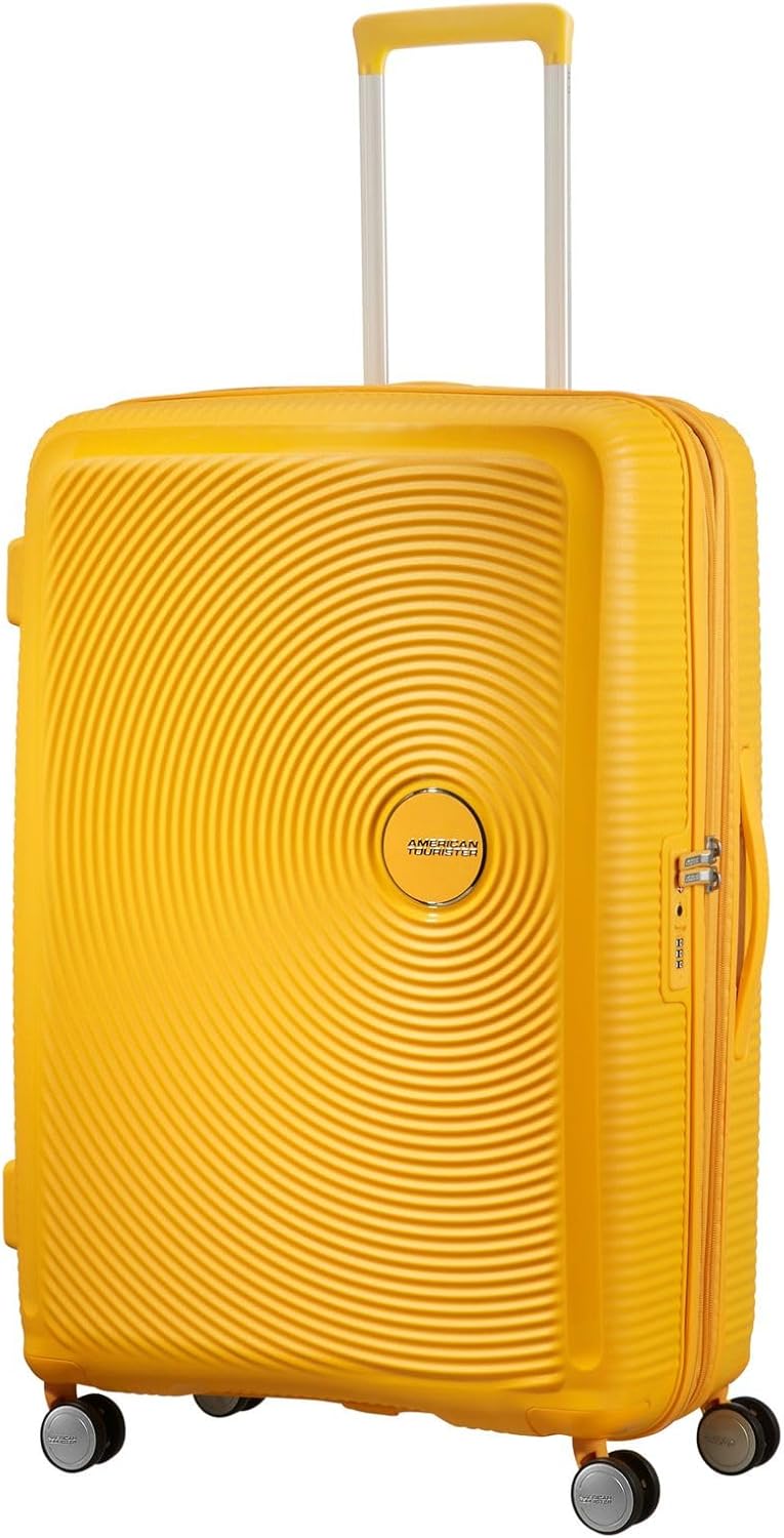 American Tourister Soundbox - Spinner L Erweiterbar Koffer, 77 cm, 110 L, Gelb (Golden Yellow) Gelb