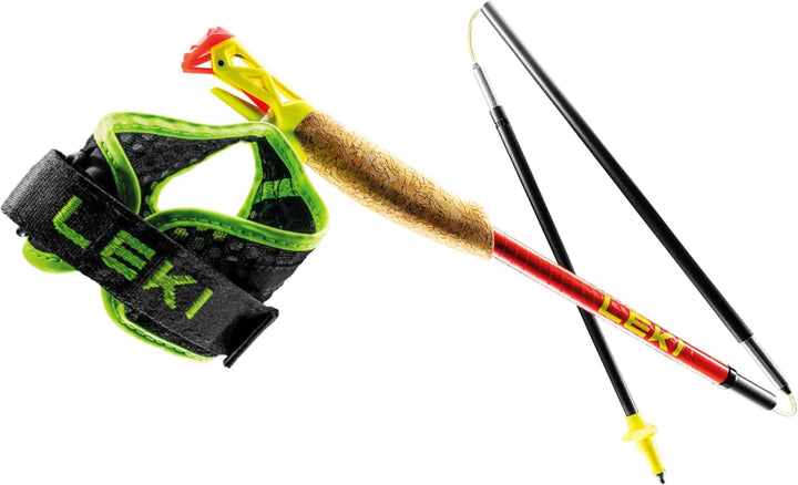LEKI Trailrunning Stöcke Ultratrail FX.One Superlite – faltbar aus Carbon 105CM bright red-neonyello