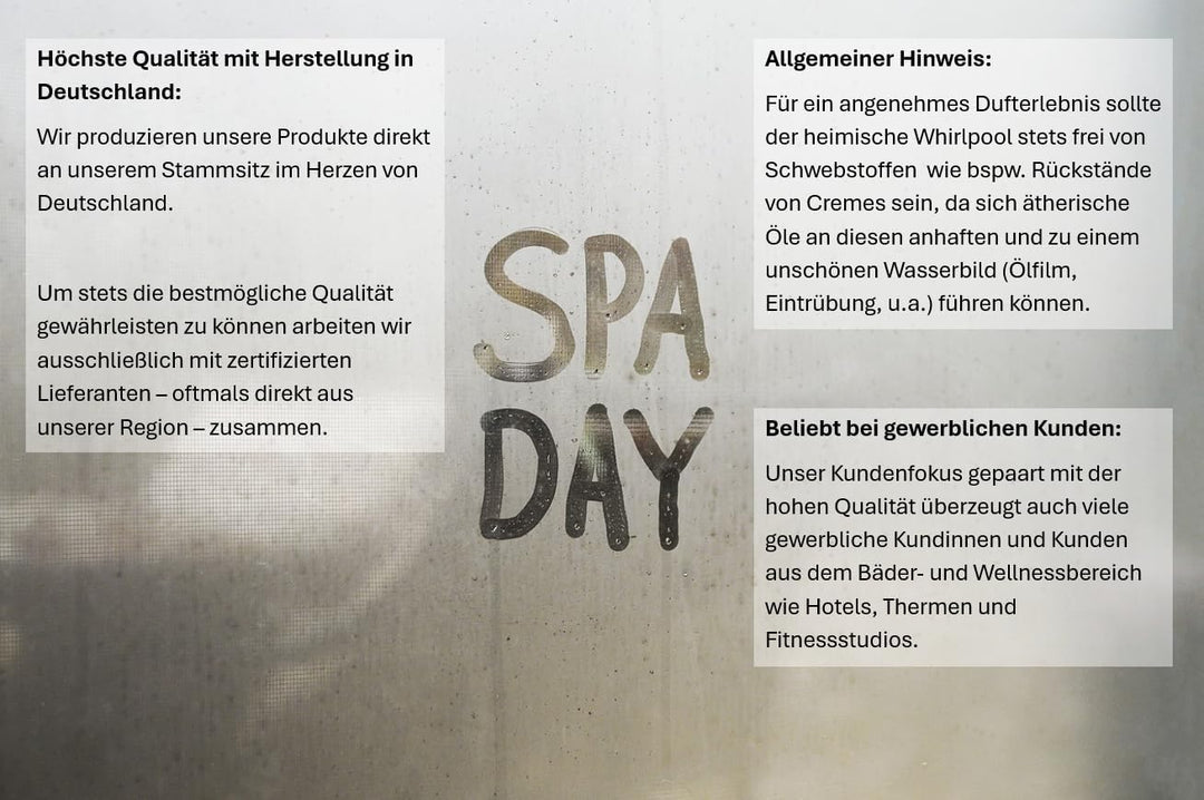Dufte Momente | Whirlpool Duft 260ml | Fichtennadel | mit naturreinen und natürlichen ätherischen Öl