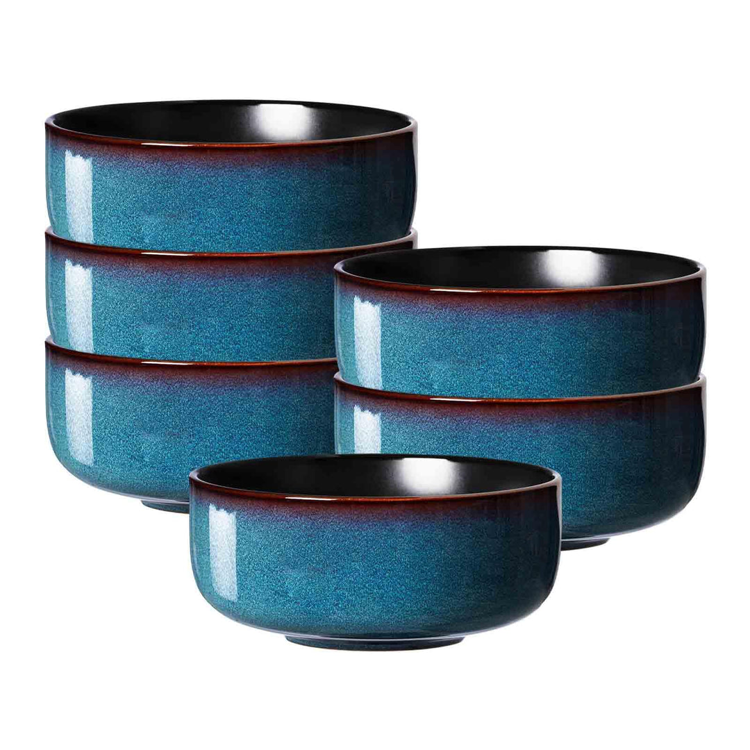 Ritzenhoff & Breker Bali Müslischalen 6er Set, 14 cm, Runde Schalen mit Farbverläufen, Skandinavisch