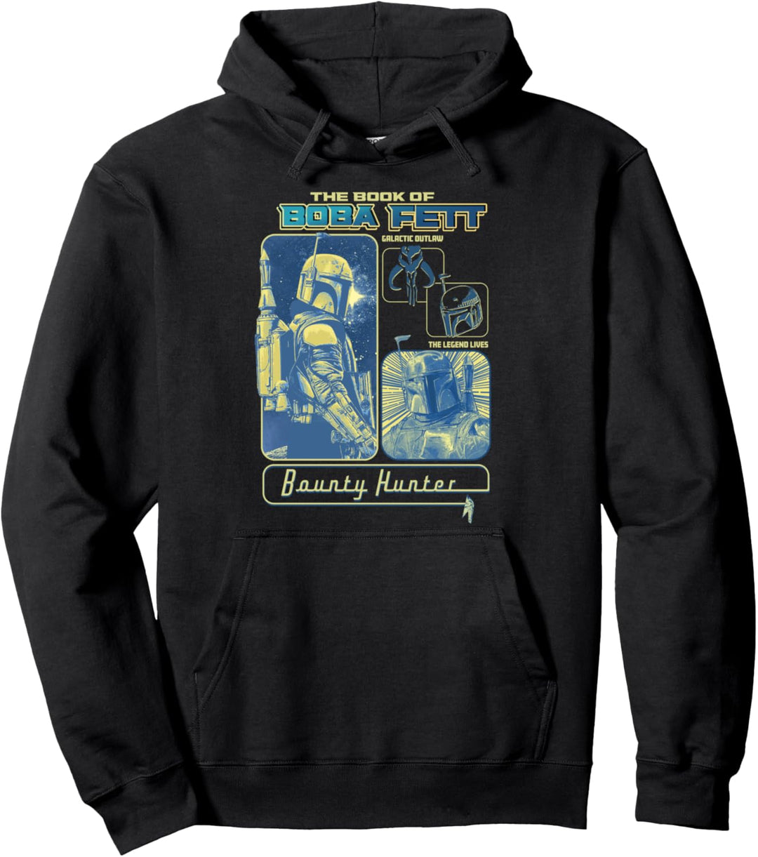 Star Wars The Book Of Boba Fett Bounty Hunter Panels Pullover Hoodie