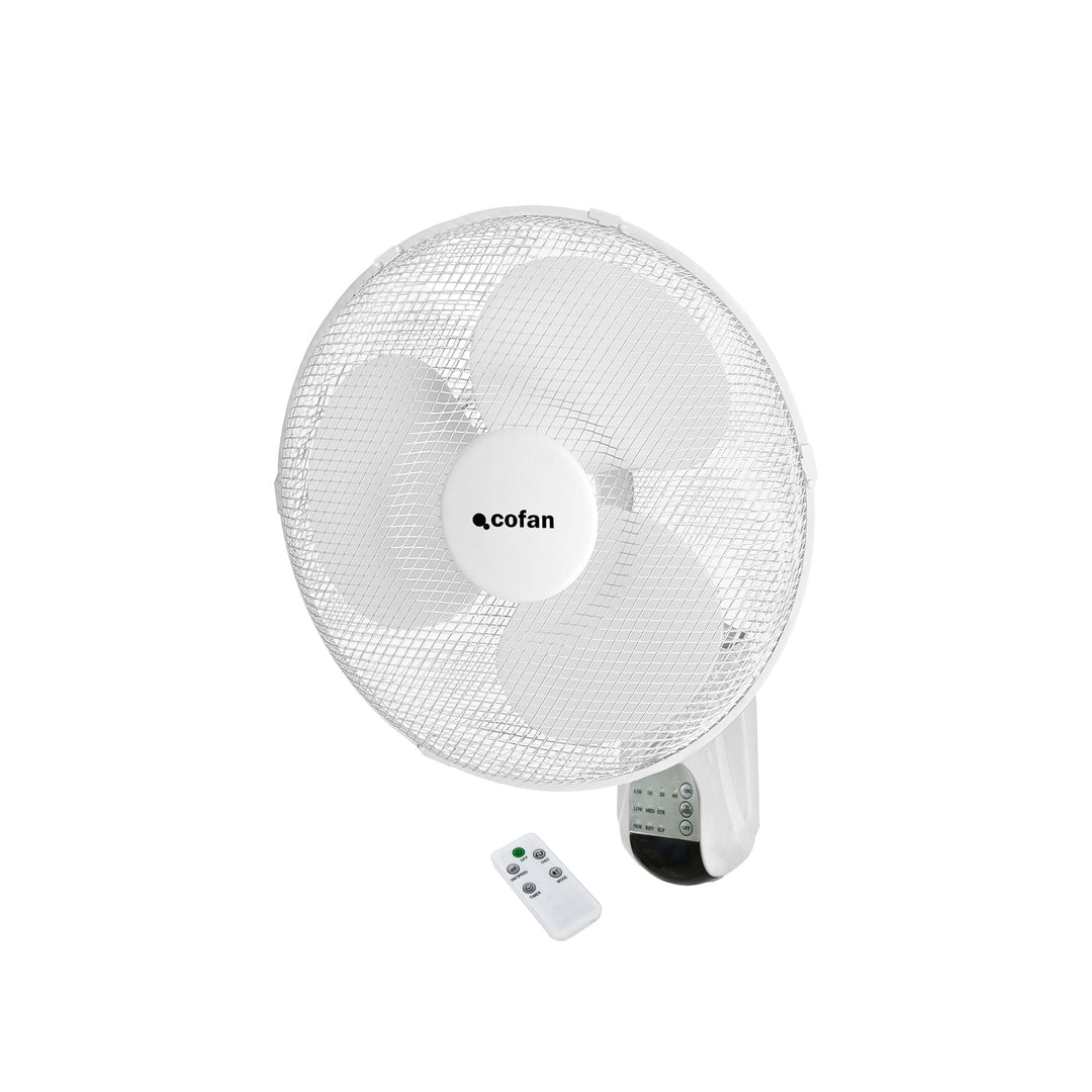 Cofan Wandventilator mit Timer und Fernbedienung | Leistung 50 W | mit drei Geschwindigkeitsstufen |