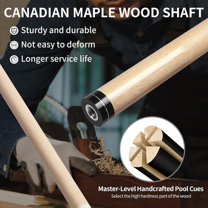 LOTKEY Pool Stick, Pool Cue 58&