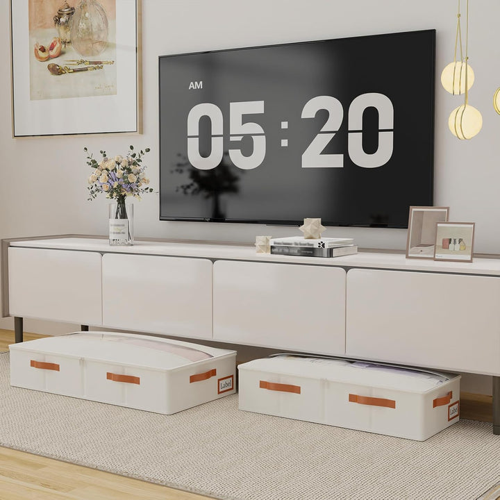 Yawinhe 3 Stück Unterbettkommode, Unterbett Aufbewahrungsbox Vliesstoff, Faltbare Aufbewahrungstasch