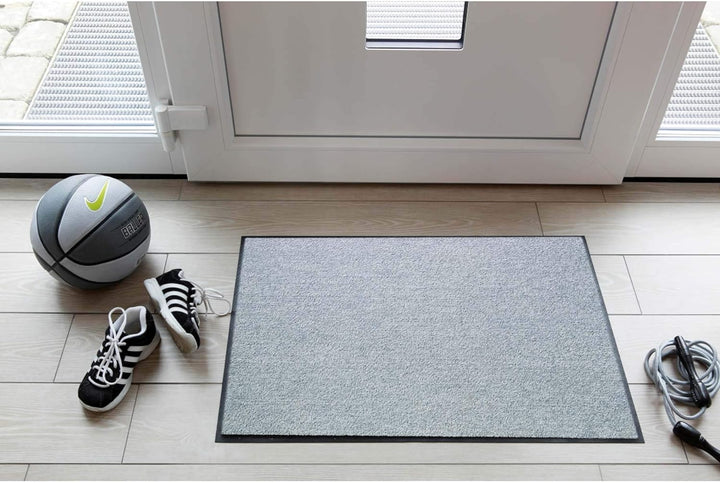 Salonloewe Fussmatte waschbar, Silbergrau, 50x75 cm - (SLU6020-50X75)