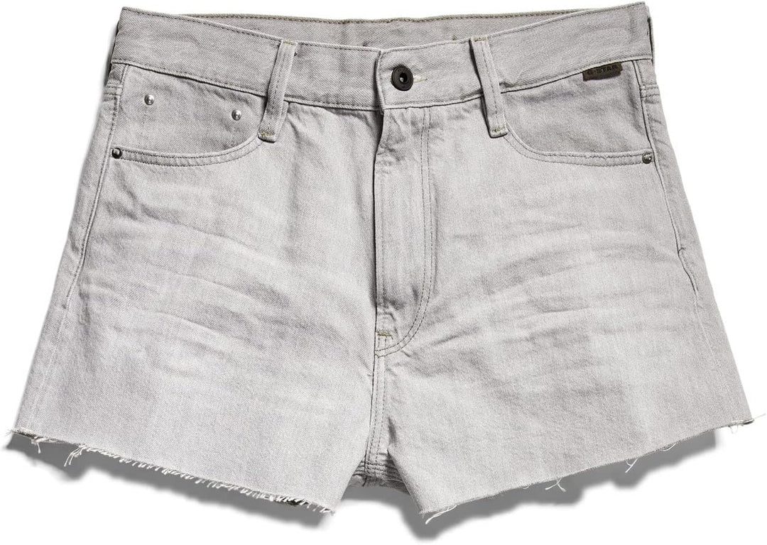 G-STAR RAW Damen Type 89 Cut Shorts 24W Grau (Sun Faded Grey Limestone D21414-d109-d127), 24W Grau (