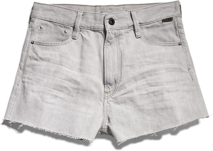 G-STAR RAW Damen Type 89 Cut Shorts 24W Grau (Sun Faded Grey Limestone D21414-d109-d127), 24W Grau (