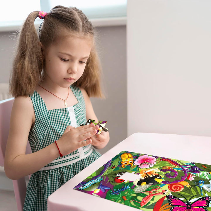 QUOKKA Puzzles für Kleinkinder 3-5 - 4 x 48 Teile Bodenpuzzles für Kinder im Alter von 3-4 Jahren -