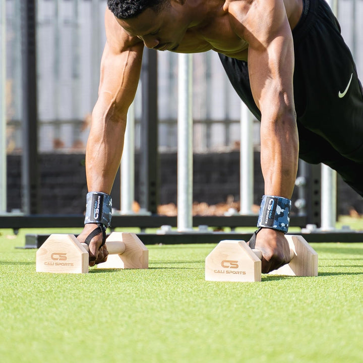 CALI SPORTS Holz-Paralletten für Calisthenics, Gymnastik, Yoga, Handständer,