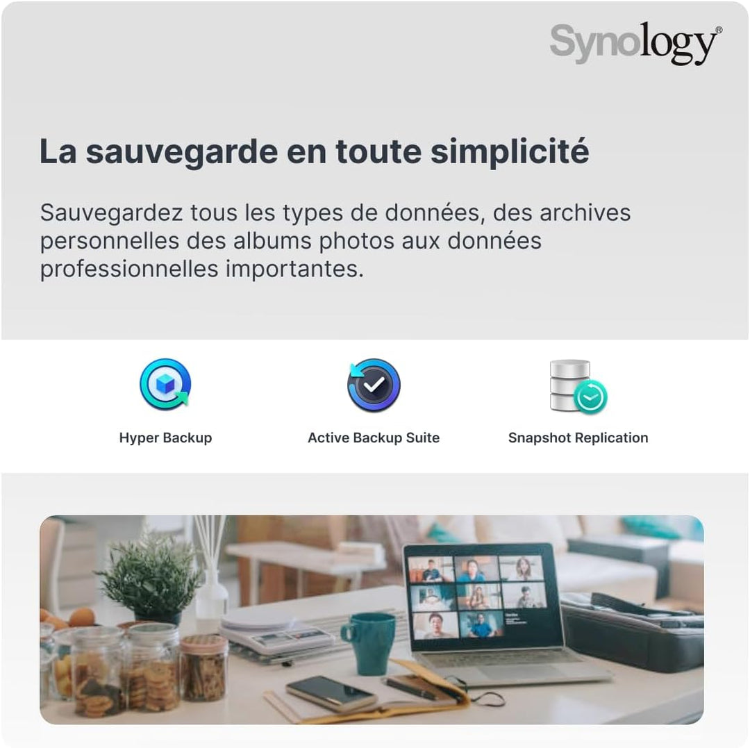 Synology DS223 2-Bay Diskstation NAS (Realtek RTD1619B Quad-Core 2GB Ram 1xRJ-45 1GbE LAN-Port)
