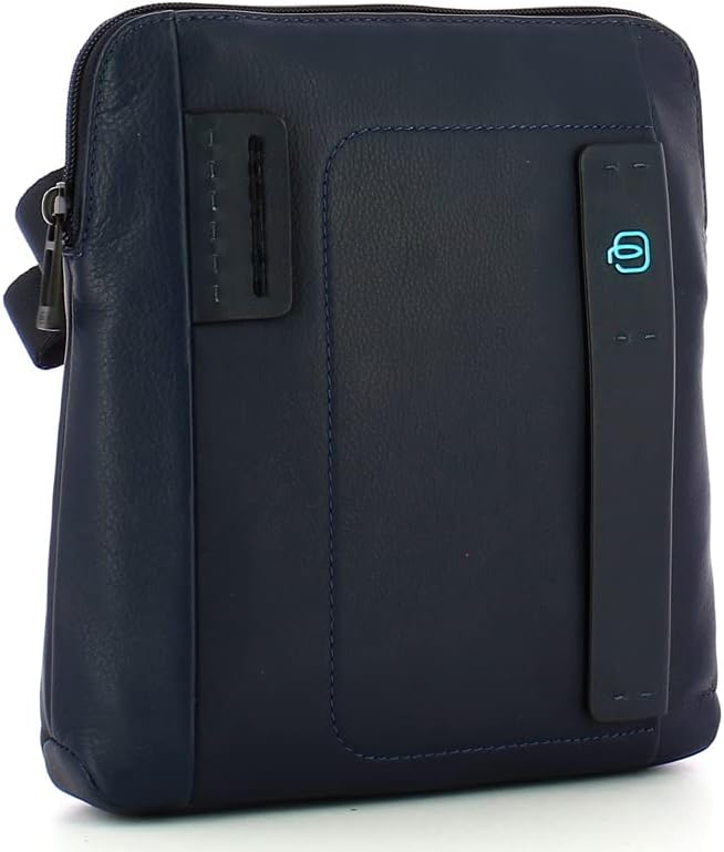 Piquadro Pulse Tasche, Leder, Blau, 26 cm