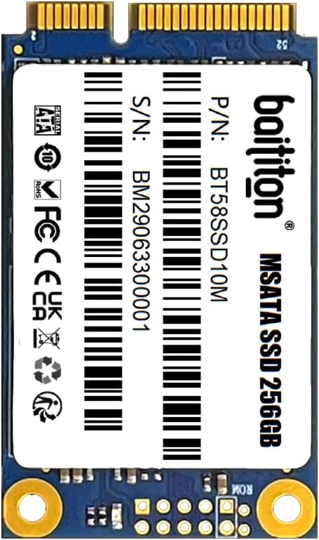 BAITITON MSATA III 256GB SSD Internal Solid State Drive 256GB MSATA, 256GB MSATA
