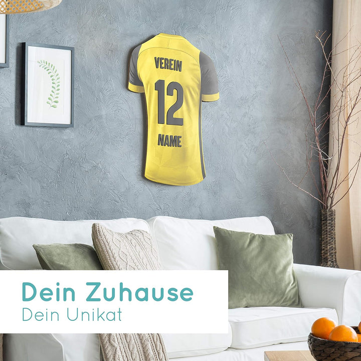 Elbeffekt Trikotlampe für Coburg Fans aus Holz - personalisierbares Geschenk - schenke Dein individu
