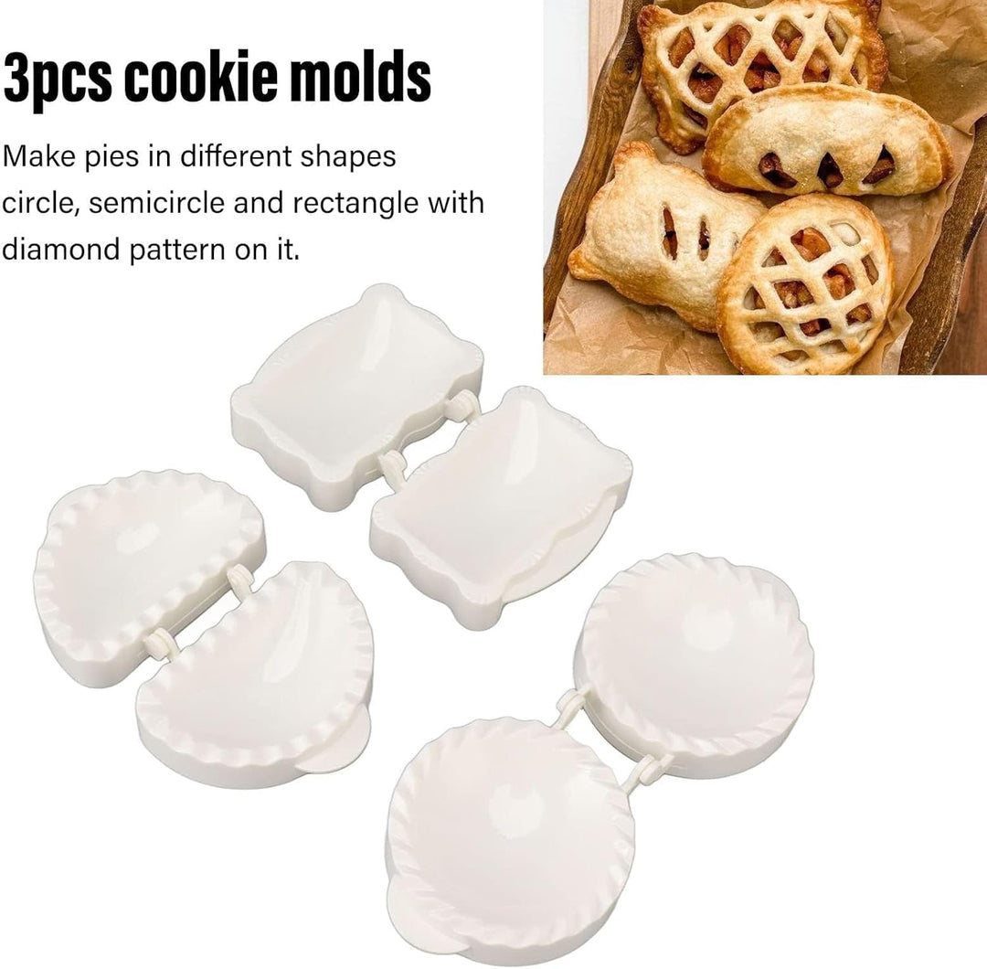 Mini Hand Pie Molds, 3Pcs Teigpresser Tasche Hand Pie Maker Pie Molds Empanda Presse Teig Presse Pie