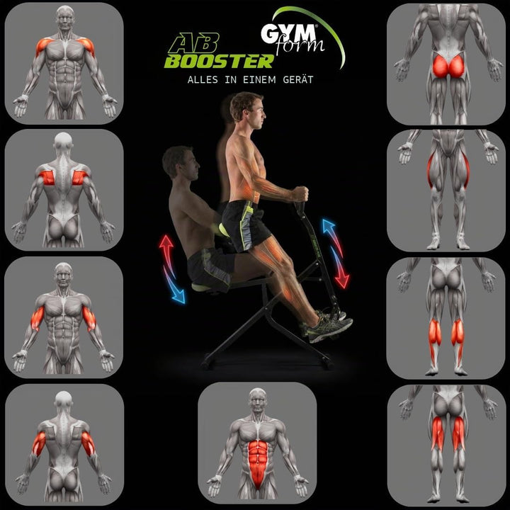 BEST DIRECT GYMFORM AB Booster, komplettes Krafttrainingsgerät, Cardio, Fitness zu Hause, multifunkt
