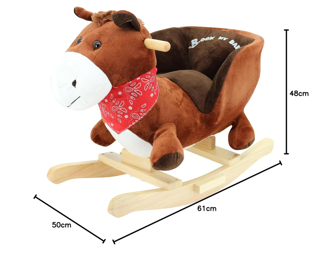Sweety Toys 3549 Schaukeltier Pferd Pony mit Soundfunktion- Schaukelpferd