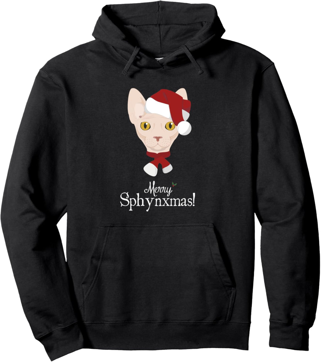 Sphynx Cat Frohe Weihnachten Pullover Hoodie