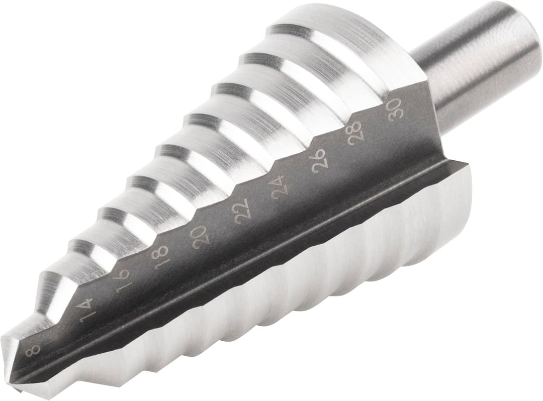 wolfcraft I 2515000 I Stufenbohrer HSS I für Edelstahl, Stahlbleche, NE-Metalle, Kunststoffe I aus W