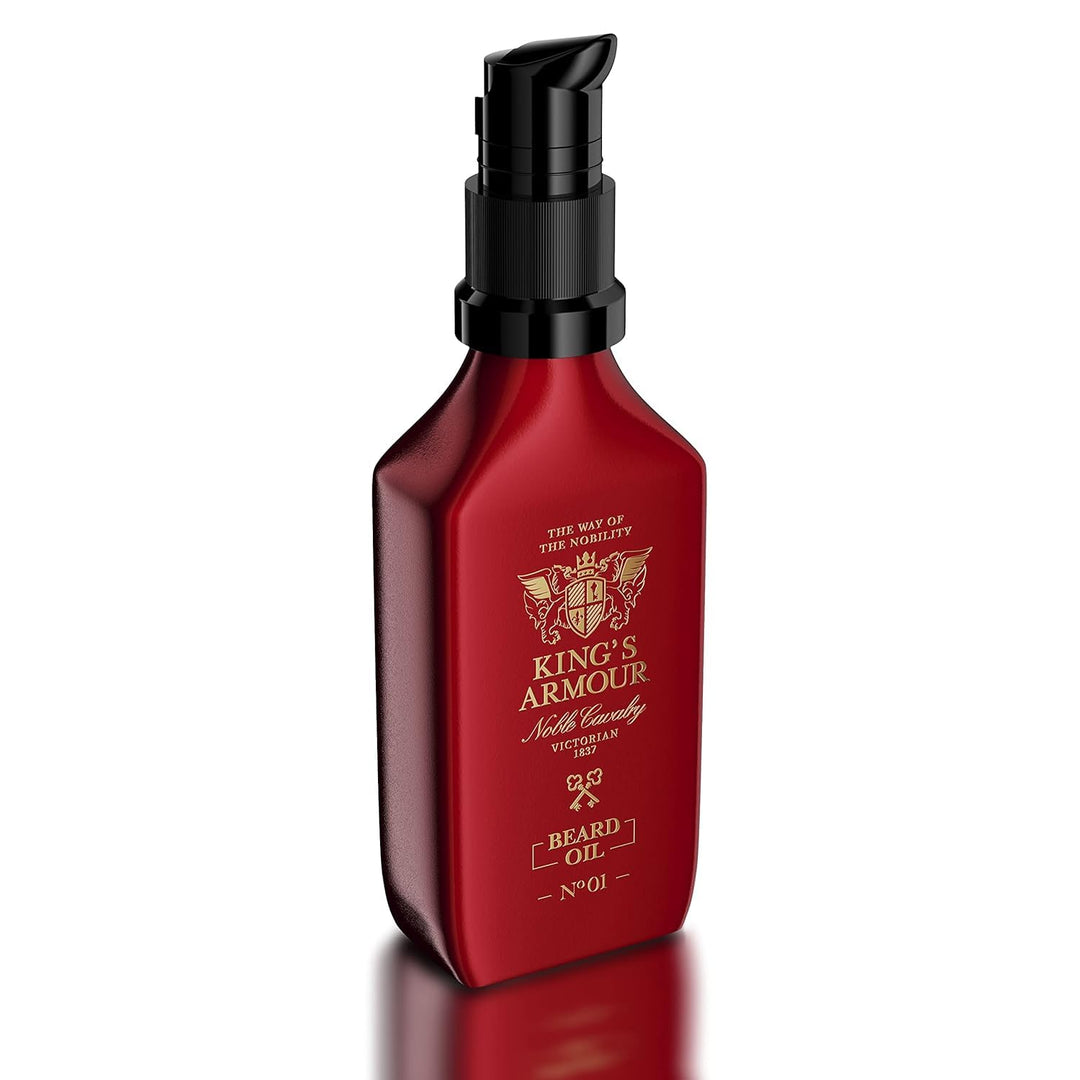 King’s Armour Bartöl (50 ml) – macht weich, stärkt, lässt den Bart wachsen und pflegt ihn – Einzigar