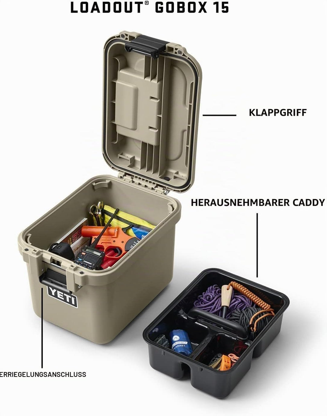YETI Loadout Go Box, White, 15, White