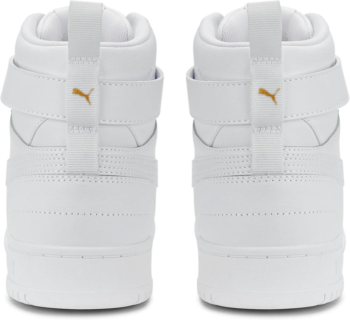 PUMA Unisex Rbd Game Sneaker 39 EU Puma White Puma White Puma Team Gold, 39 EU Puma White Puma White