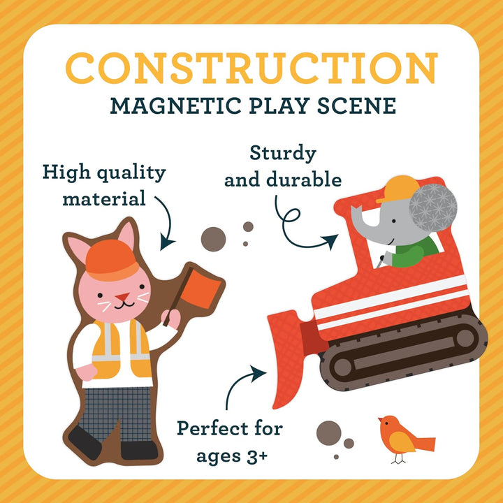 PETIT COLLAGE Magnetspiel Baustelle