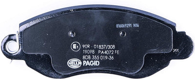 HELLA PAGID 8DB 355 019-361 Bremsbelagsatz - T9098 - Dicke/Stärke: 18.4mm - Bremssystem: Bosch - mit