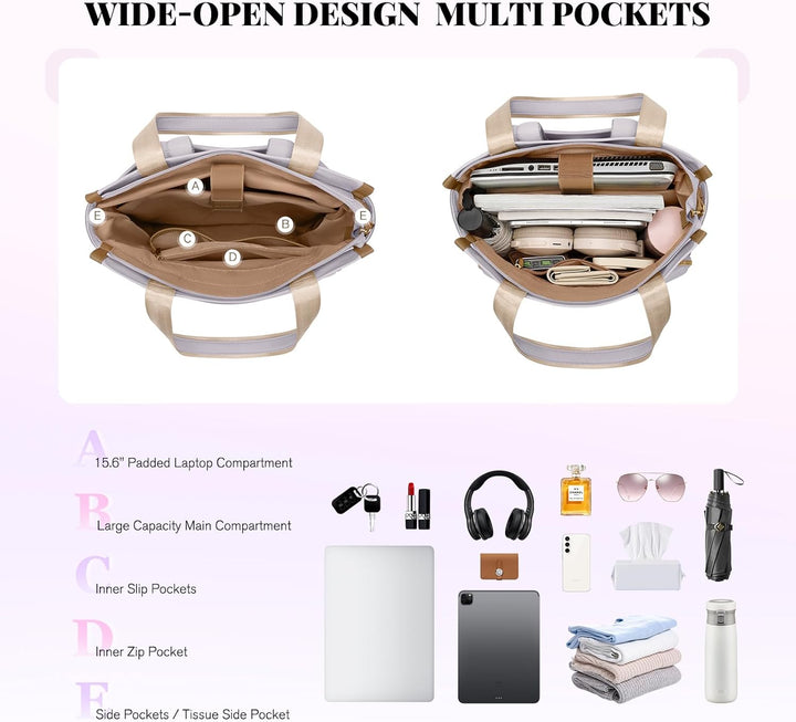 GOLF SUPAGS Convertible Laptop-Rucksack für Frauen Casual Daypack Notebook Tote Bag für Arbeit Hochs