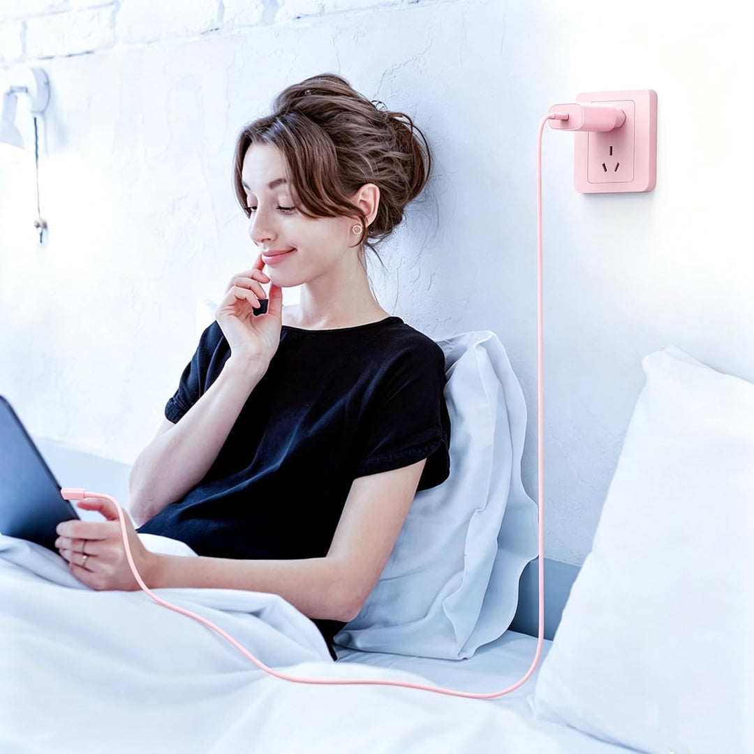 2Pack USB C Ladegerät Ladekabel für iPhone 17/17 Pro/16 Pro Max/15 Pro/15 Plus, iPad, MacBook, Samsu