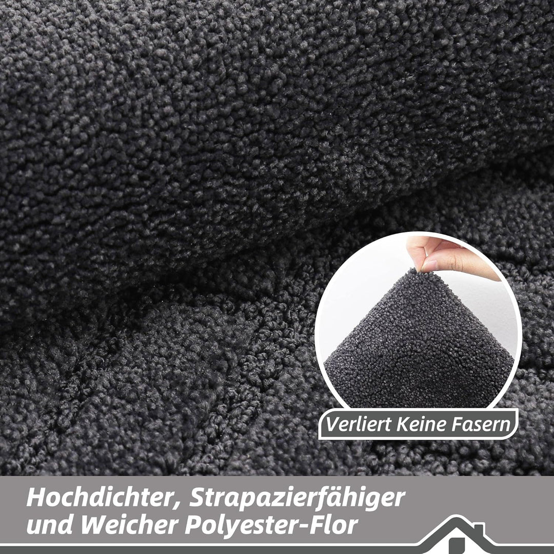 BEQHAUSE Fussmatte Innen, Schmutzfangmatte Waschbar 80 * 120 cm, Fussabtreter Innen Maschinenwaschba