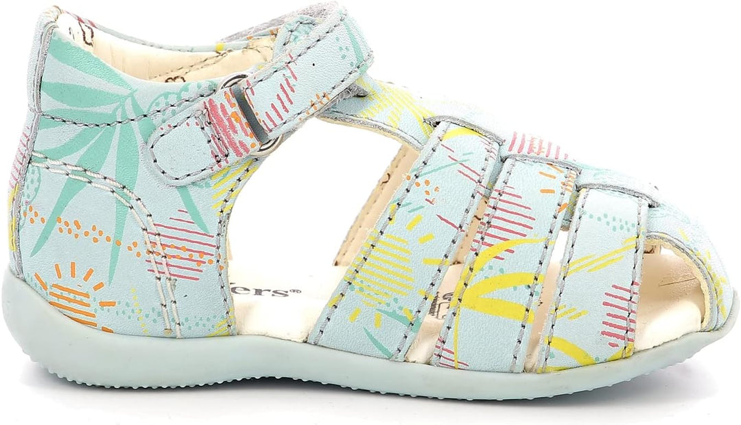 Kickers Unisex Baby Bigflo-2 Sandale 21 EU Hellblau Sunshine, 21 EU Hellblau Sunshine