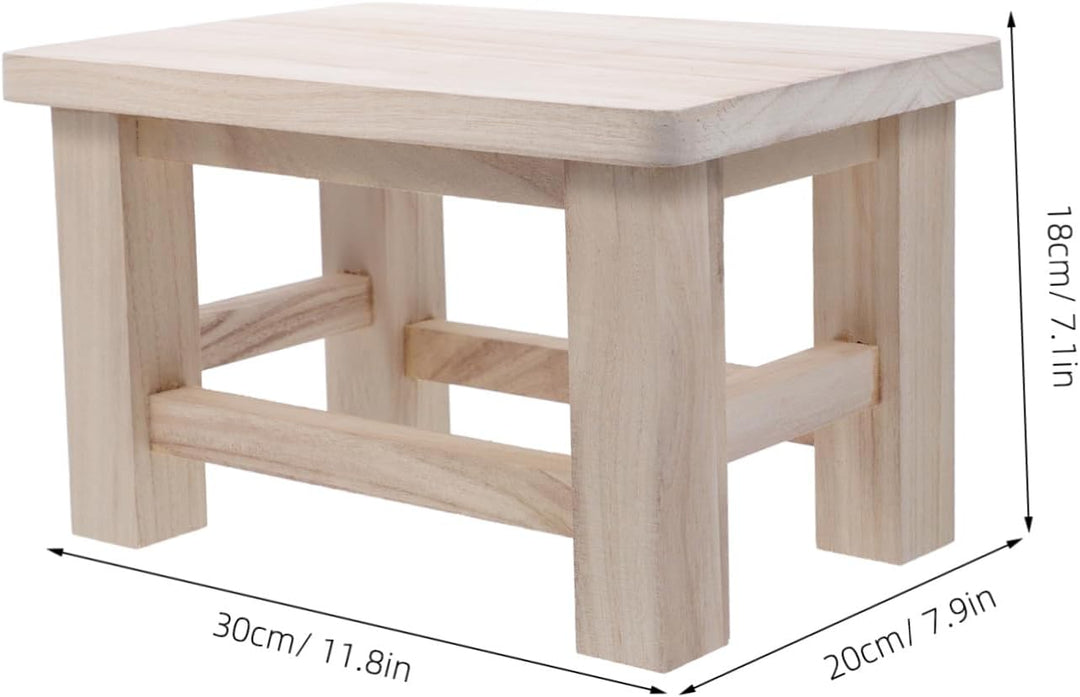 TOPBATHY Holz Hocker Klein Massiv Aus Naturholz Schuhhocker Tritthocker Wechselschuhhocker Für Zuhau