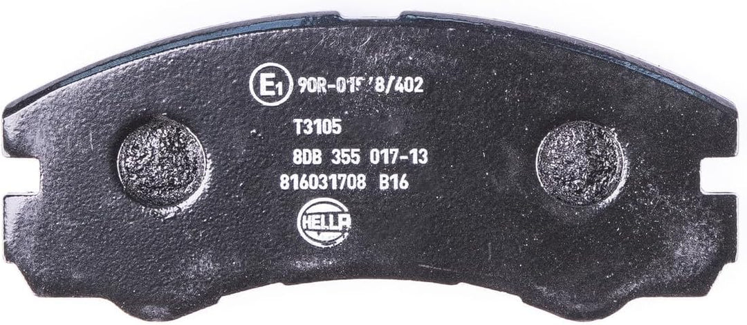 HELLA PAGID 8DB 355 017-131 Bremsbelagsatz - T3105 - Dicke/Stärke: 16.5mm - Bremssystem: Akebono - f