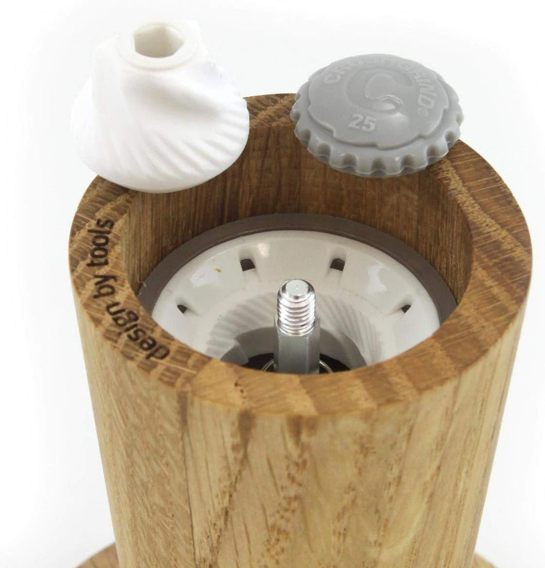 EVA SOLO | Salz&Pfefffermühle 11cm oak | Hochwertiges Mahlwerk von CrushGrind®, 25 Jahre Garantie au