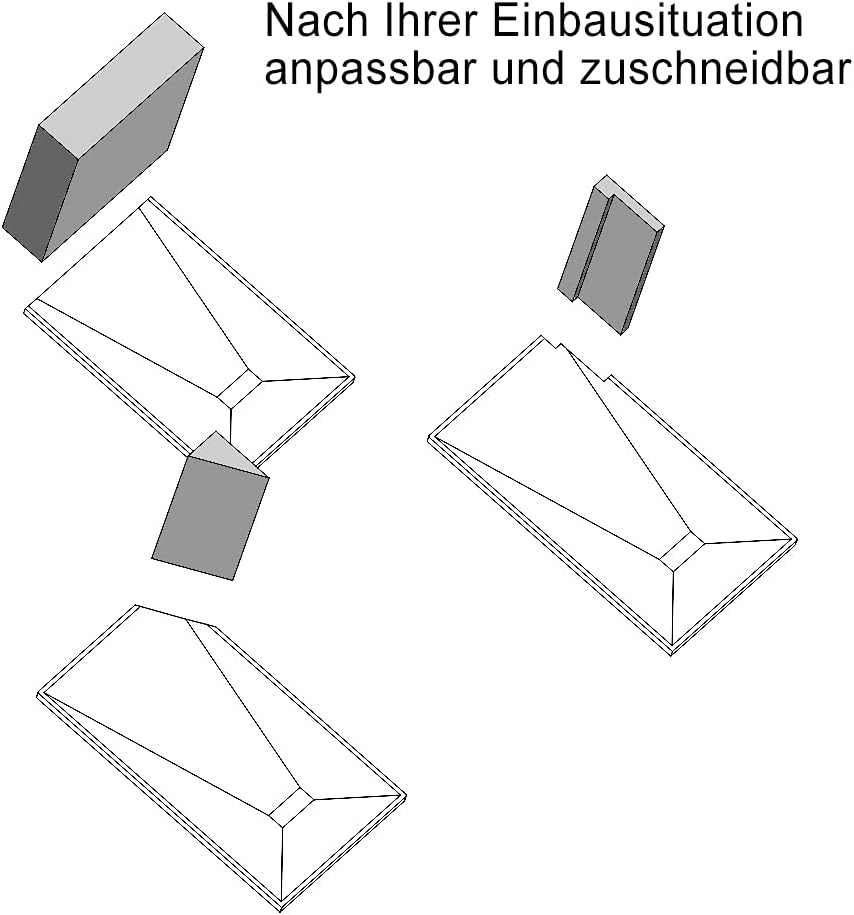 Duschwanne 90x90 cm SMC Brausewanne Schwarz Steinoptik Antirutsch Duschtasse Höhe 3,2 cm Niedrige Sc