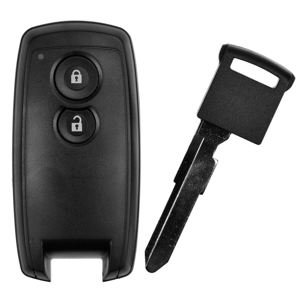 Auto Funk Schlüssel Smartkey Fernbedienung 1x Gehäuse 2 Tasten + 1x Notschlüssel Rohling für Suzuki