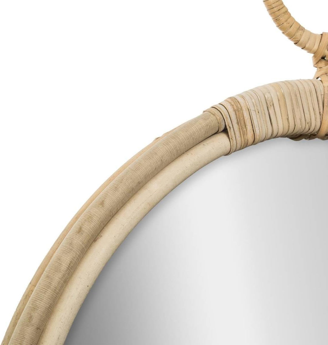 Spiegel Gousset - Rattan D 38 cm - Beige - Atmosphera créateur d'intérieur cm Beige, cm Beige