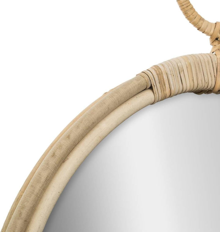 Spiegel Gousset - Rattan D 38 cm - Beige - Atmosphera créateur d'intérieur cm Beige, cm Beige